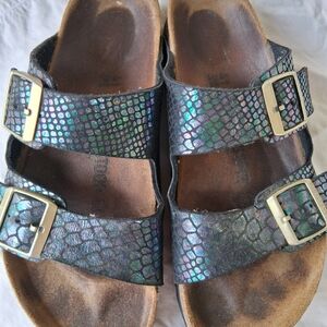 Birkenstock Black Iridescent Sandals